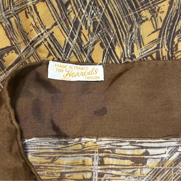 Vintage Harrods of London Abstract Architecture Scarf - Picture 9 of 9